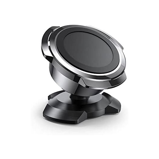 Magnetic Phone Car Mount, 360° Adjustable Magnetic Phone Holder for Car, Universal Dashboard Phone Mount with Strong Magnet 3M Adhesive Compatible with Most Phones & Mini Tablets
