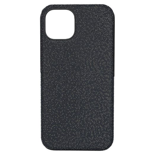 SWAROVSKI High Phone Case for iPhone 13, with Integrated Bumper, Black Crystals; Part of The High Collection