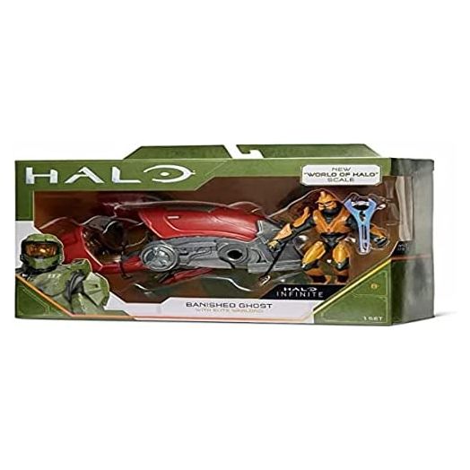 Halo 4" “World of Halo” Figure and Vehicle – Banished Ghost with Elite Warlord