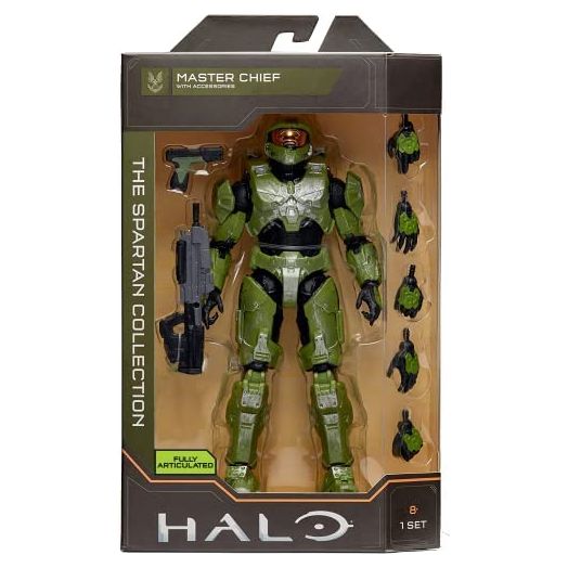 HALO 6.5” Spartan Collection – Master Chief Highly Articulated, Poseable with Weapon Accessories - Scaled to Play & Display