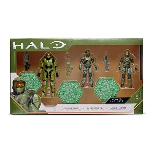 HALO 4" Spartan 3 Figure Pack – Master Chief and 2 UNSC Marines - Amazon Exclusive