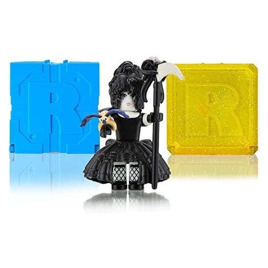 Roblox Action Collection - Star Sorority: Trexa The Dark Princess Figure Pack + Two Mystery Figure Bundle [Includes 3 Exclusive Virtual Items] , Black