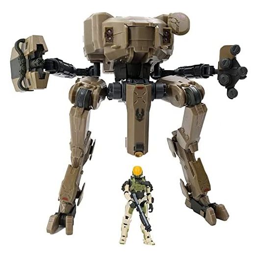 World of Halo Deluxe Figure - UNSC Mantis and Spartan EVA - Armor Defense System - Build Out Your Halo Universe