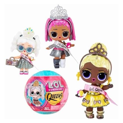 LOL Surprise Queens Dolls with 9 Surprises Including Doll, Fashions, and Royal Themed Accessories - Great Gift for Girls Age 4+