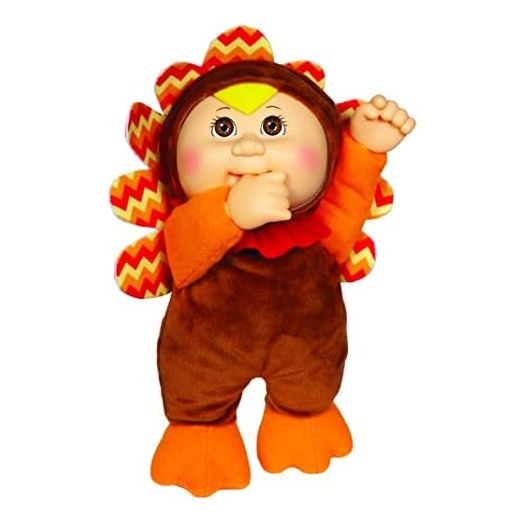 Cabbage Patch Kids Cutie Collection Tilly The Turkey, 9" - Collectible, Adoptable Holiday Baby Doll Toy - Officially Licensed - Adorable Gift for Girls and Boys