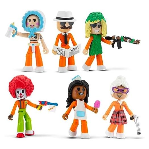 Jailbreak: Hiding in Plain Sight Multipack Six 2.75-Inch Action Figures with Mix and Match, Accessories, and Exclusive Virtual Item Code