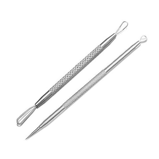 La Chat Blackhead Remover, Stainless Steel Pimple Extractor Tool (2 PCS)