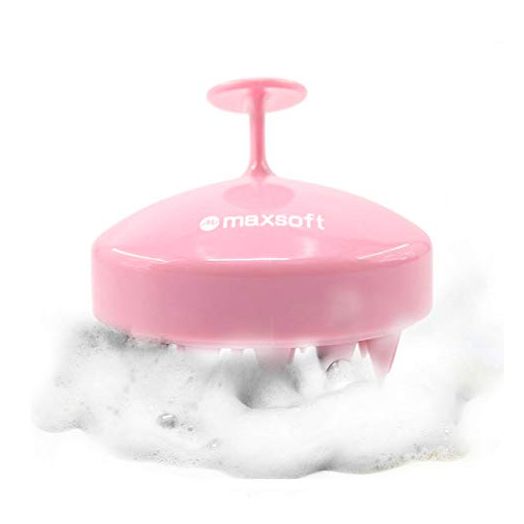 MAXSOFT Hair Scalp Massager Shampoo Brush, Scalp Care Brush (Pink)
