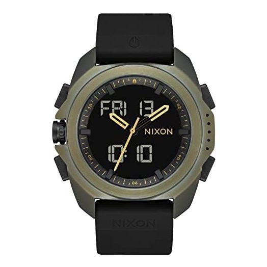 NIXON Ripley A1267 - Analog and Digital Watch for Men - Expedition and Adventure Sport Watch - Men's Fashion Watch - 47mm Watch Face, 23mm PU Band