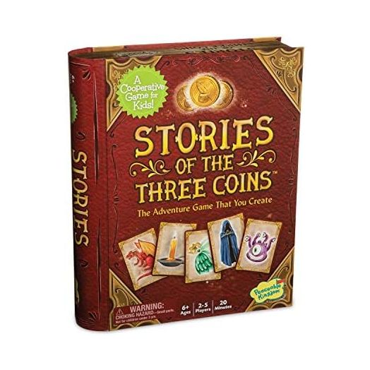 Peaceable Kingdom Stories of The Three Coins – Cooperative Storytelling Game – Use Teamwork to Win! – Great for Families with Kids Ages 6 & up – Fun Classroom Game