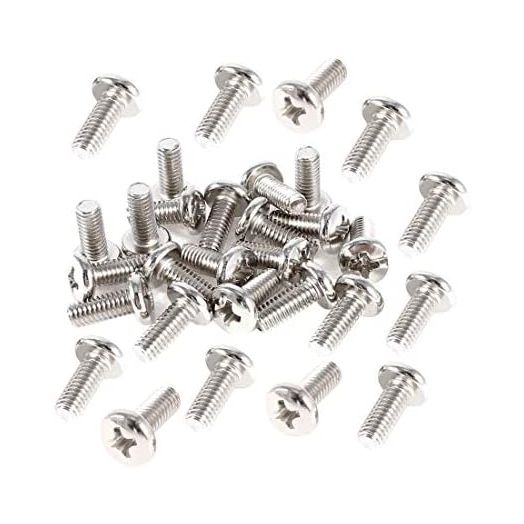 QMseller 40 Pieces VESA Computer TV LCD Monitor Stand Bracket Mounting Screw M4x10mm