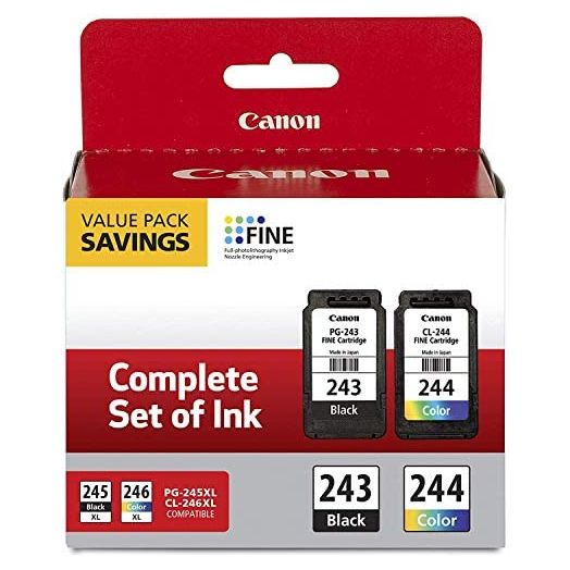 Canon 2 Pack Package with PG-243 Black, CL-244 Color