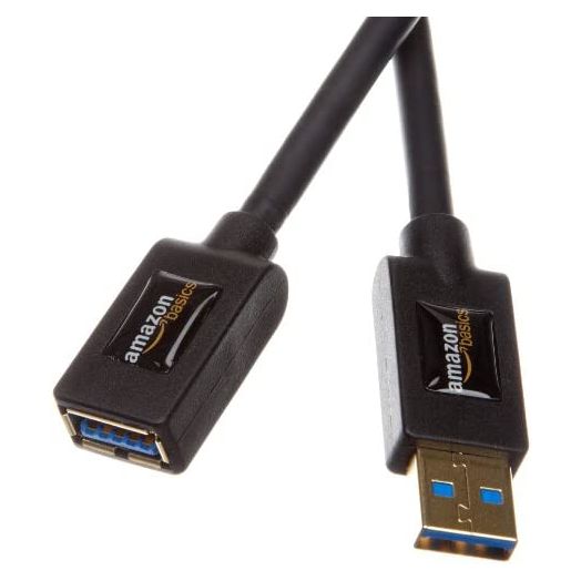 Amazon Basics USB 3.0 Extension Cable - A-Male to A-Female - 9.8 Feet (3.0 Meters), 10-Pack