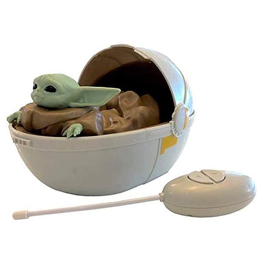 Mandalorian Star Wars The Baby Yoda The Child in Pram - Remote Control Crib Car (Green)