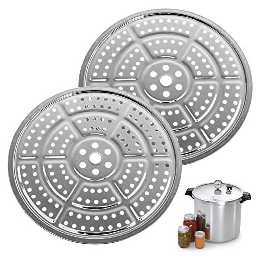 2-Pack 11-Inch Pressure Cooker Canner Rack / Canning Rack for Pressure Canner - Stainless Steel - Compatible with Presto, All-American and More - By Impresa Products