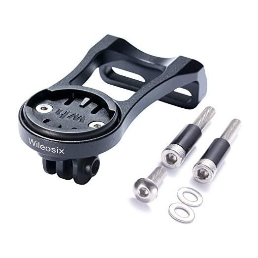 wileosix Out Front Bike Computer Combo Mount for Wahoo Elemnt,Wahoo Elemnt Bolt, Wahoo Elemnt Mini,Gopro and Bike Light Adapter
