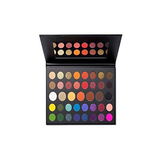Morphe x James Charles The Mini Palette - 39 Eyeshadows and Pressed Pigments - Perfect for On-The-Go Glam - Matte, Metallic, and Shimmer shades