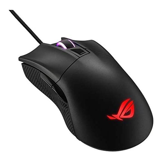 ASUS Optical Gaming Mouse - ROG Gladius II Core | Ergonomic Right-hand Grip | Lightweight PC Gaming Mouse | 6200 DPI Optical Sensor | Omron Switches | 6 Buttons | Aura Sync RGB Lighting