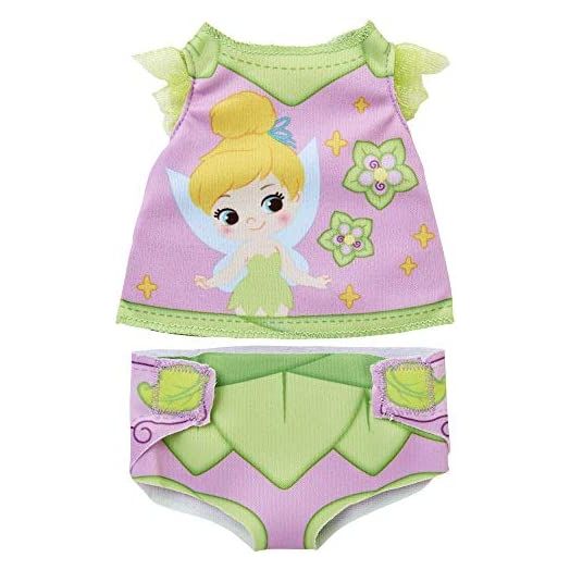 My Disney Nursery Baby Doll Clothes & Accessories, Tinker Bell Diaper Accessory Pack Inspired by Disney's Tinker Bell Character! Includes Doll T-Shirt, Doll Diaper Cover, Clip with Charm