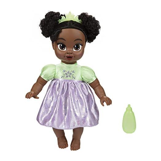Disney Princess Tiana Baby Doll with Baby Bottle & Tiara