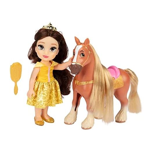 Disney Princess Belle Doll & Phillipe Petite Gift Set , Yellow