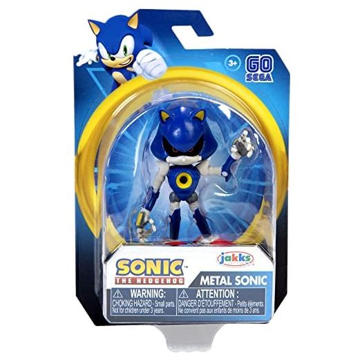 Sonic The Hedgehog Action Figure 2.5 Inch Metal Sonic Collectible Toy , Blue