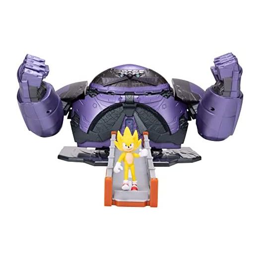 Sonic the Hedgehog 2 Movie Giant Eggman with Super Sonic 2.5" Action Figure Battle Playset