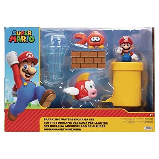 Redcolorful Nintendo 2.5" Sparkling Waters Diorama Set