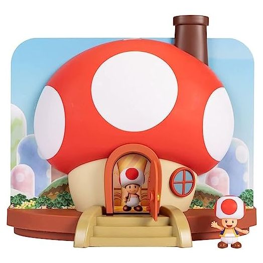 Super Mario Action Figures 2.5" Deluxe Toad Playset