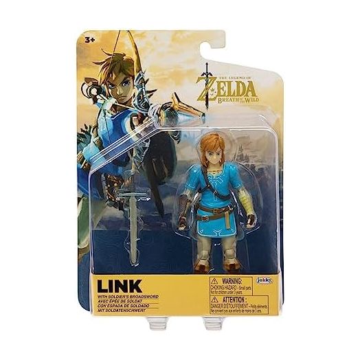 Nintendo The Legend of Zelda: Breath of The Wild 5-inch Action Figure Link with Soldier's Broadsword