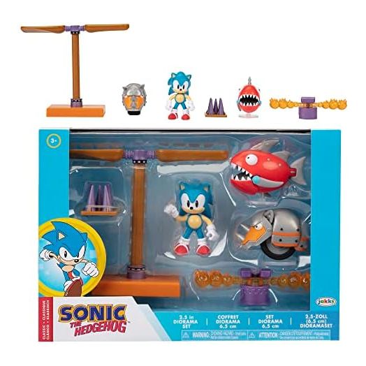 Sonic The Hedgehog Action Figures 2.5" Diorama Set - Flying Battery Zone