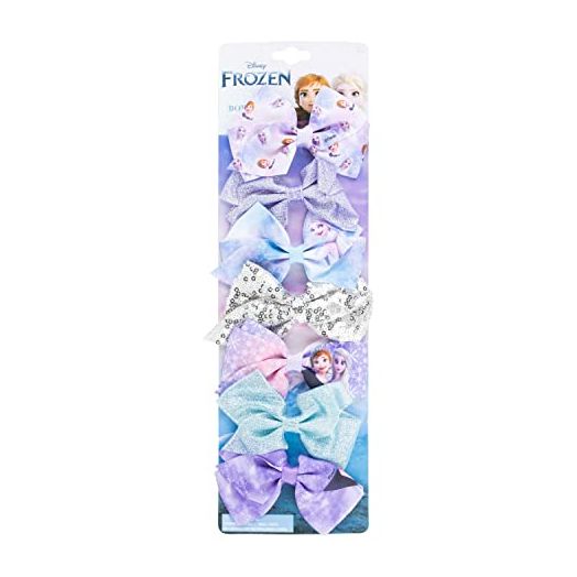 Frozen 2 Girls 7 Piece Princess Hair Bow Set