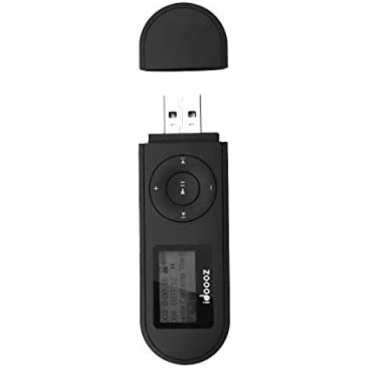 Mp3 Player,USB Mp3 Player with FM Radio,Voice Recorder,idoooz U2 8GB Music Player Support One-Button for Recording (Black)