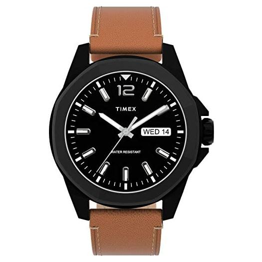 Timex Dress Watch (Model: TW2U15100), Brown/Black