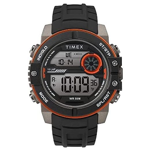 Timex Men's DGTL Sphere 45 mm Chrono Silicone Strap Watch