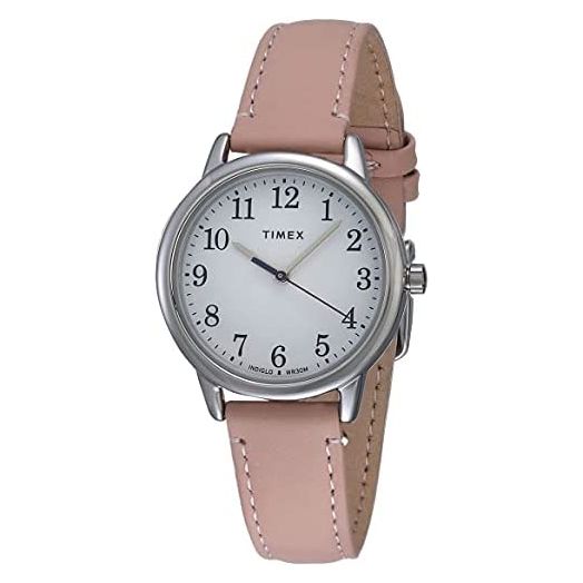 Timex Women's Easy Reader Leather Strap 30mm Watch