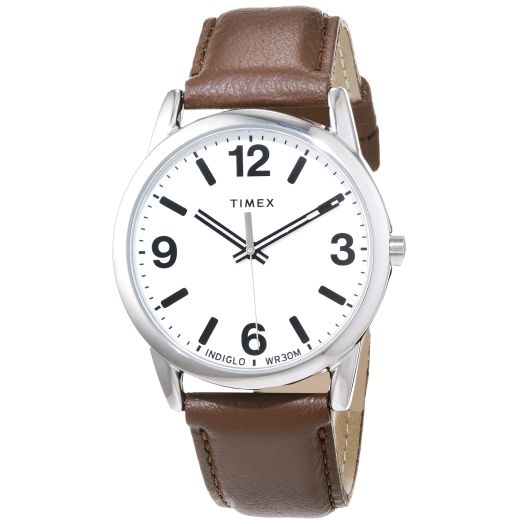 Timex Easy Reader 38mm Mens Leather Strap Watch