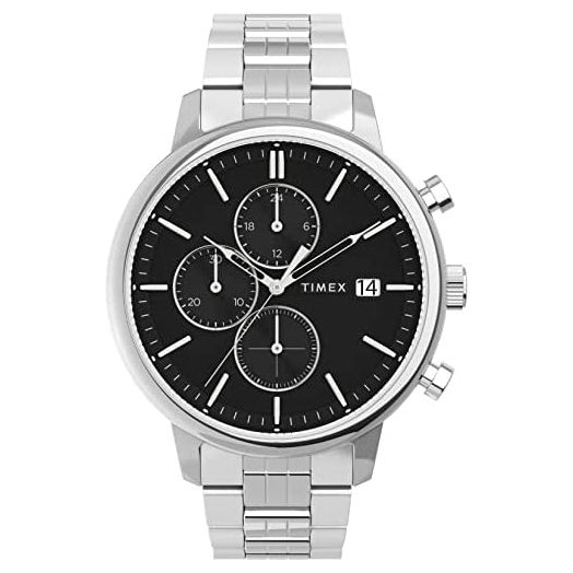 Timex 43 mm Chicago Chronograph Stainless Steel Bracelet Watch