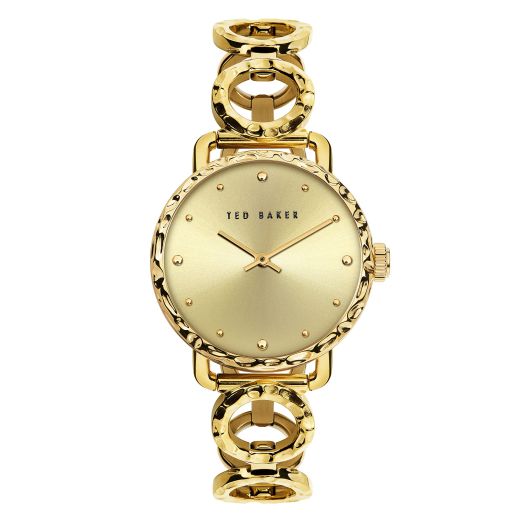 Ted Baker Victoriaa Stainless Steel Gold Tone Bracelet Watch (Model: BKPVTF1019I)