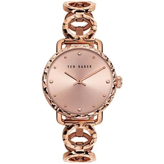 Ted Baker Women's Quartz Stainless Steel Strap, Rose Gold, 14 Casual Watch (Model: BKPVTF1029I)