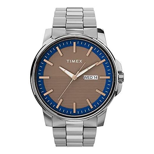 Timex Men's Stainless Steel Dress 45mm Watch