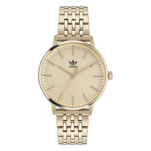Adidas Stainless Steel Gold-Tone Bracelet Watch (Model: AOSY220242I)
