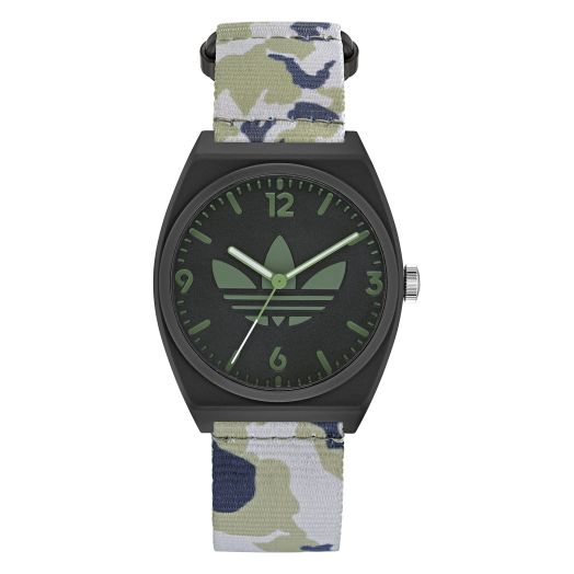Adidas Green Graphic Camo Fast Wrap Strap Watch (Model: AOST220402I)