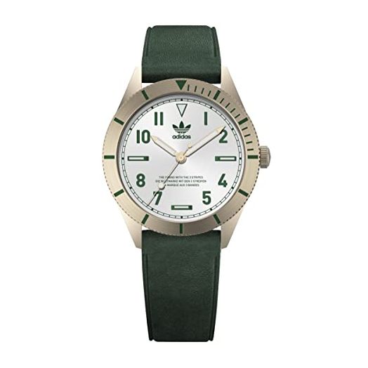 Adidas Green Eco-Leather Strap Watch (Model: AOFH225082I)