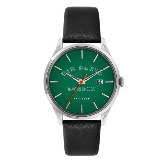 Ted Baker Leytonn Black Leather Strap Watch (Model: BKPLTF2049I)