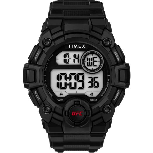 Timex Men's Digital Watch with a Plastic Strap UFC Rematch, Black, TW5M53100-AMZUK