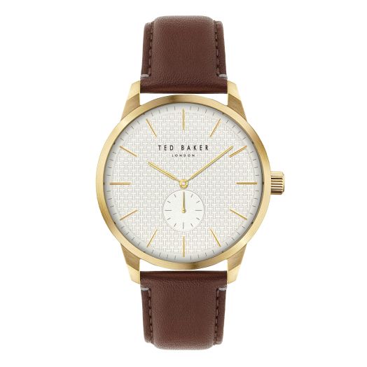 Ted Baker Gents Brown Eco-Leather Strap Watch (Model: BKPBTS3019I)