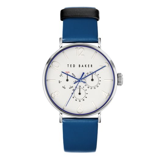 Ted Baker Gents Blue Eco -Leather Strap Watch (Model: BKPPGS3049I)