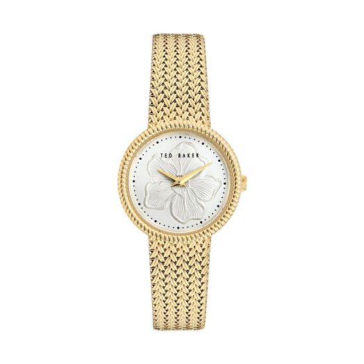 Ted Baker Ladies Stainless Steel Yellow Gold Bracelet Watch (Model: BKPEMF3029I)