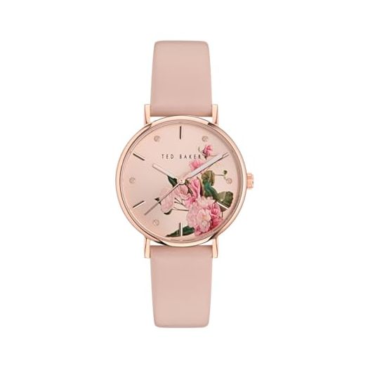 Ted Baker Ladies Pink Eco Genuine Leather Strap Watch (Model: BKPPHF3079I)